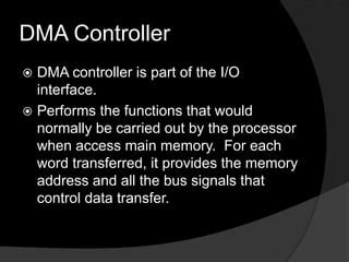 DMA Versus Polling or Interrupt Driven I/O | PPT