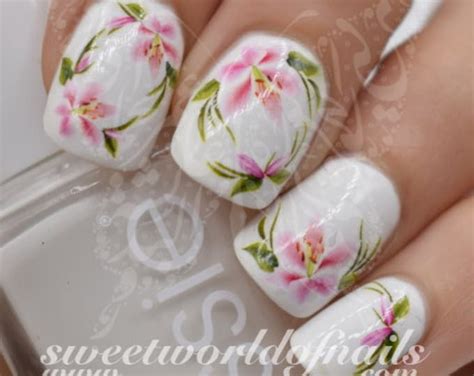 Cherry Blossoms Nail Art Japanese Tree Sakura Nail Water Decals Etsy