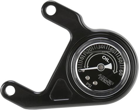 Arlen Ness Black Evo Oil Pressure Gauge Kit 84 00 Harley Dyna Touring