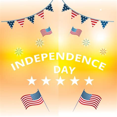 Premium Vector Happy Independence Day Poster Background Design