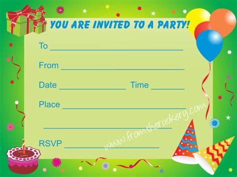 Birthday Party Invitations For Kids