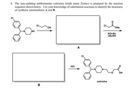 SOLVED The Non Sedating Antihistamine Cetirizine Trade Name Zyrtec