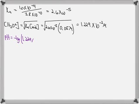 SOLVED Calculate The PH Of A 0 0574 M Anilinium Chloride Solution I