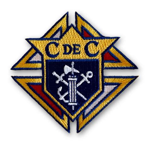 C DE C Embroidered Patch NOT IRON ON Knights Of Columbus Supplies