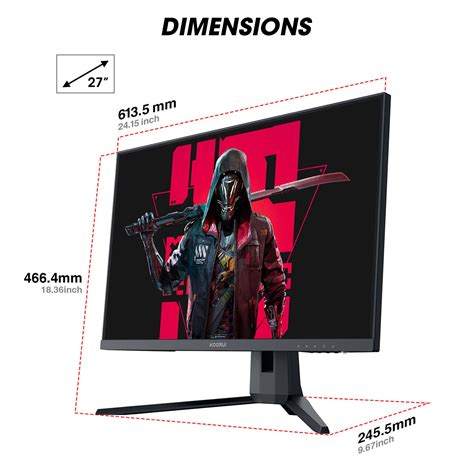 Snapklik KOORUI 27 Inch Gaming Monitor 144Hz QHD