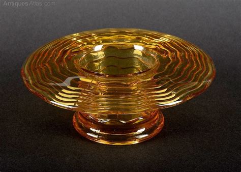 Art Deco C1930s Bagley Glass Bowl Art Deco Glass Glass Bowl Art Deco