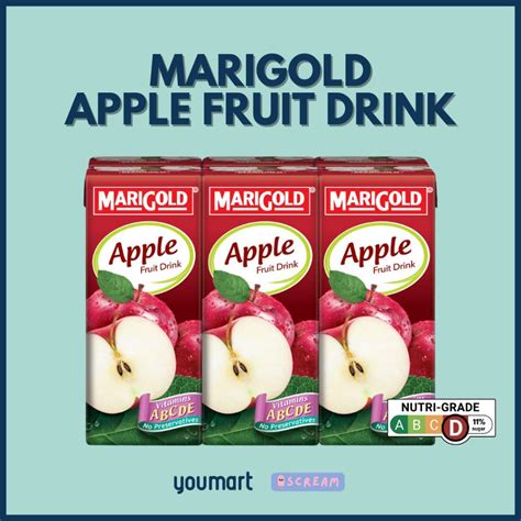 Ready To Drink Marigold Apple Fruit Drink By Iscream 6 Packets X 250