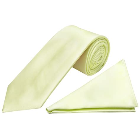 Mens Plain Willow Green Satin Classic Tie And Pocket Square Set