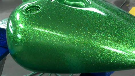 Green Metalflake On A Sportster Youtube