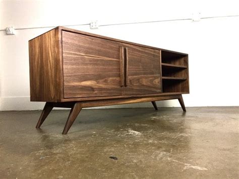 Mid Century Modern Tv Console Credenza Tv Stand Mcm By Monkehaus