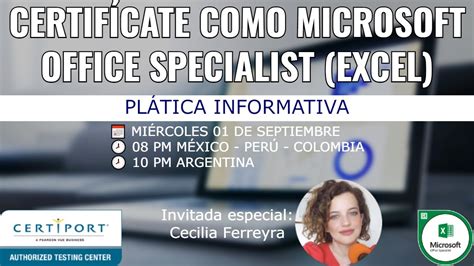 Certificaci N Microsoft Office Specialist De Excel Mos Podcast