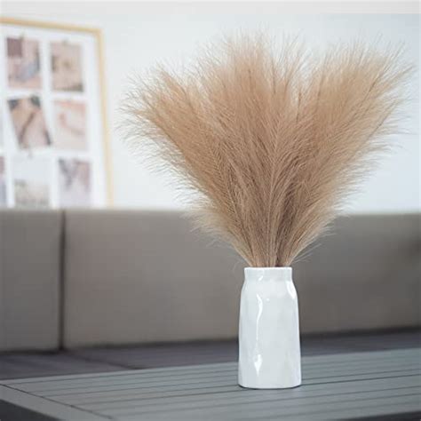 EVODIS Faux Pampas Grass 18 45cm Artificial Pampas Grass Fluffy 5