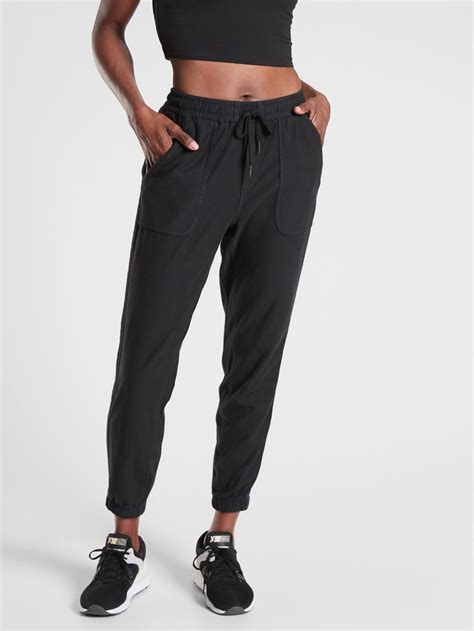 Farallon Jogger Athleta In 2020 Wide Leg Linen Pants Linen Joggers