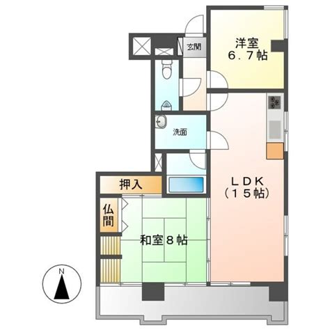 エステート鳴海 愛知県名古屋市緑区鳴海町字京田 92万円／2ldk 和8 洋67 Ldk15／70㎡｜賃貸物件賃貸マンション