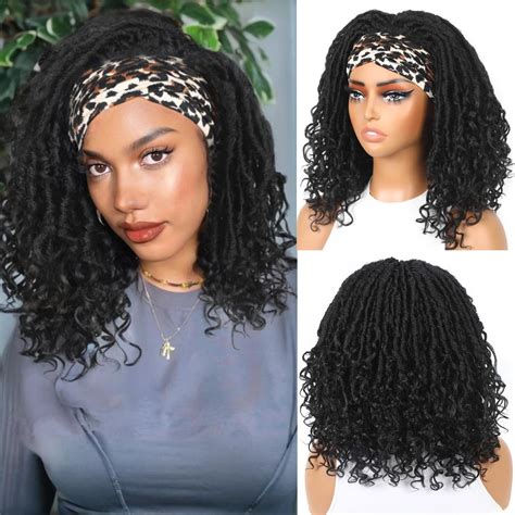 Amazon Lady Hanne Short Dreadlock Headband Wigs For Black Women