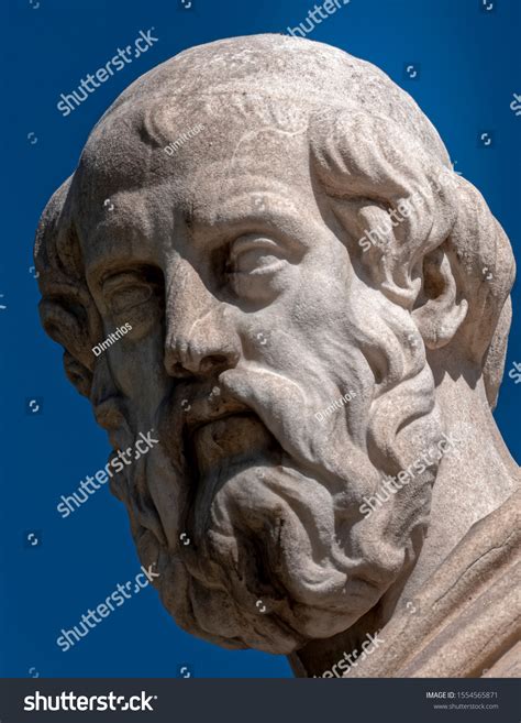 Plato Portrait Famous Ancient Thinker Philosopher Stock Photo