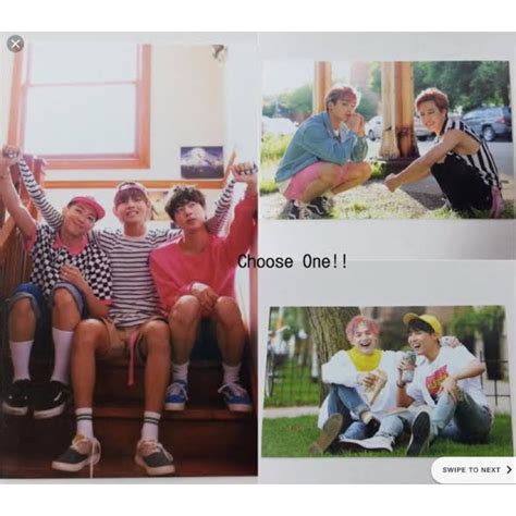 Official Now Dreaming Days Photocard Unit Kim Line Jikook Sope Bts Rm