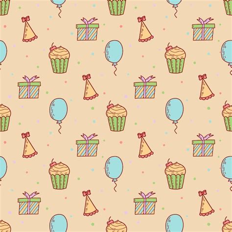 Premium Vector Cute Cupcakes And Muffins Seamless Pattern Flat Vector