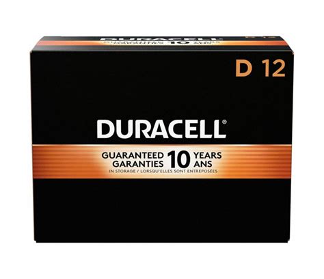 Duracell Batería Alcalina D Coppertop Paquete Con 12 Baterías Estándar 21ek77 Mn1300