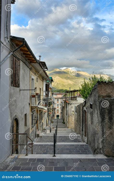 The Village of Pratola Peligna in Abruzzo. Editorial Photography - Image of townhouses, italy ...