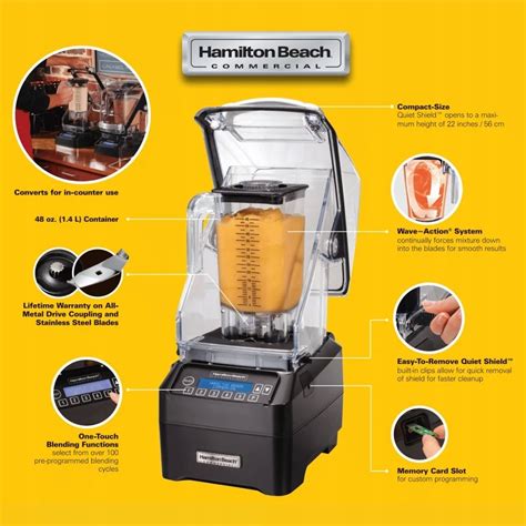 Blender barmański HBH750 CE Eclipse 1 4l 1000W Hamilton Beach