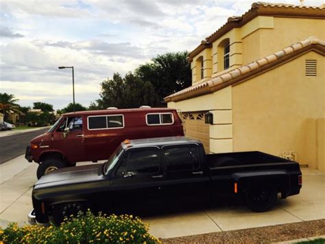 87 Bagged Crew Cab Short Bed Chevy Dually