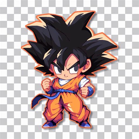 Dragon Ball Chibi Goku Sticker Chibi Goku Dragon Ball Chibi