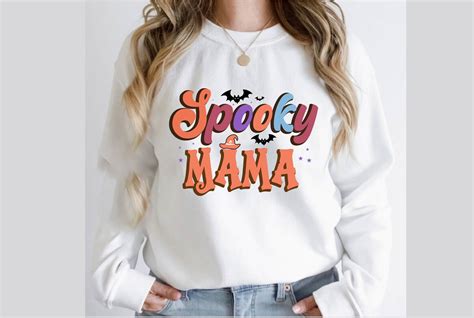 Spooky Mama Retro T Shirt Design Graphic By Creative Design Creative