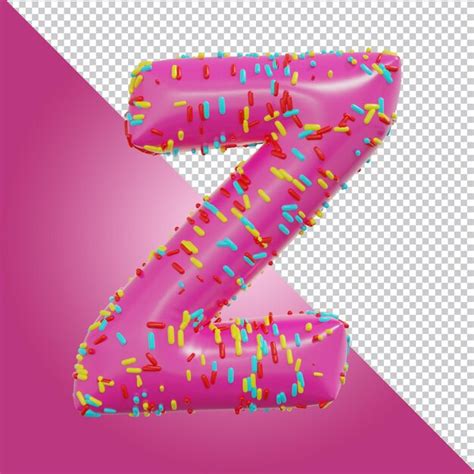 Rendu 3d Du Style De Ballon De La Lettre Z De L alphabet Doré PSD Premium