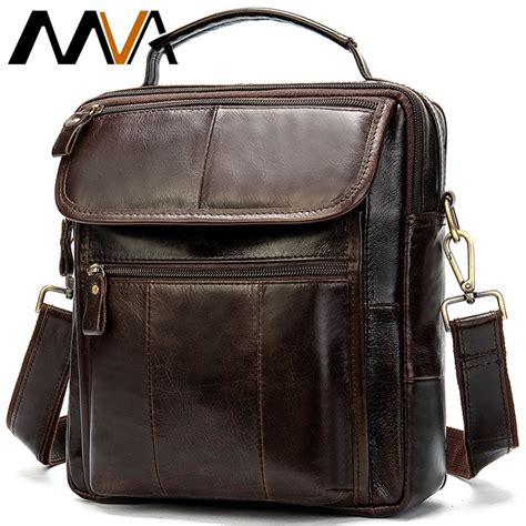 WESTAL Bolso De Hombro De Piel Aut Ntica Para Hombre Bandolera Con