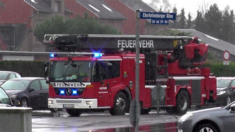 Aachen 2X HLF Und 1x TMB Der Feuerwehr Aachen Feuerwache 1 YouTube