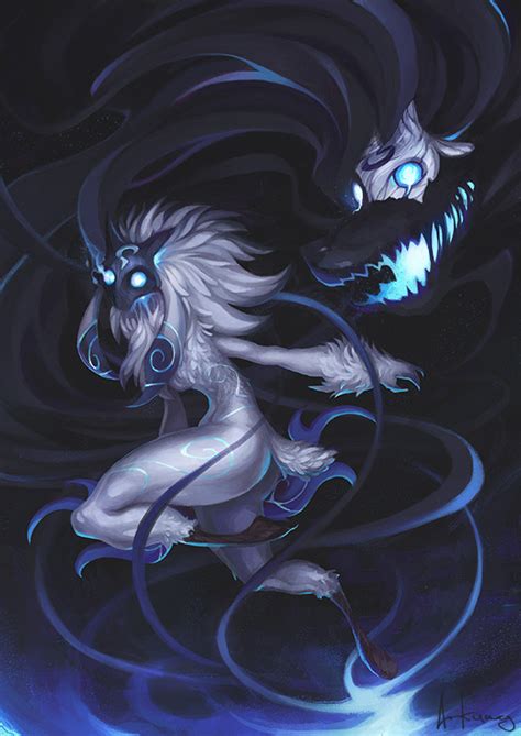 Artstation Kindred League Of Legends Fan Art By Arkuny