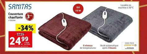 Horsbord Laube Souple Couverture Chauffante Lectrique Lidl Publicit