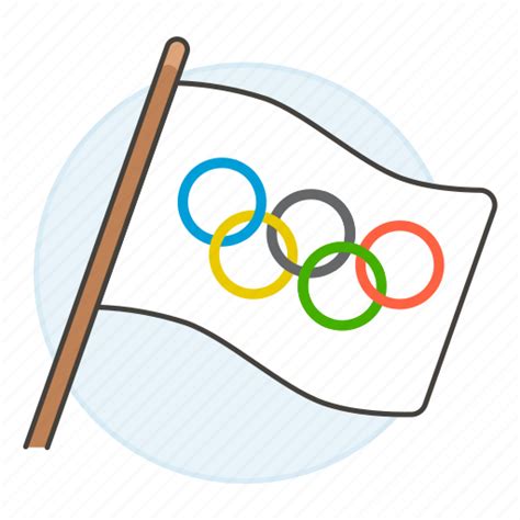 Olympic Flag Symbol Emblem Transparent PNG