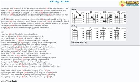 Chord Đã Từng Yêu Chưa Tab Song Lyric Sheet Guitar Ukulele Chordsvip