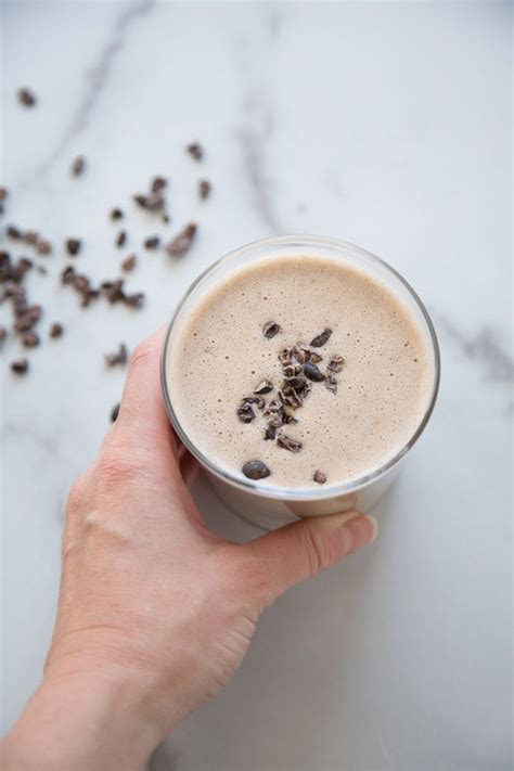 Banana Cacao Nib Smoothie With Peanut Butter Feed Me Phoebe Recipe Cacao Nibs Smoothie