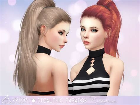 Aveira Sims Stealthic S Paradox Hair Retextured Sims Hairs 109968 Hot