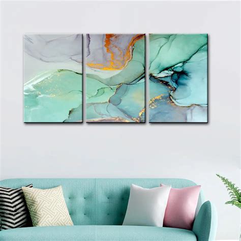 Beautiful Abstract Wall Art Wood Framed Canvas Painting - WallMantra