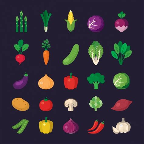 Vegetable Icon Vector At Collection Of Vegetable Icon