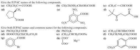 Chapter 20 Nomenclature Carboxylic Acids Diagram Quizlet