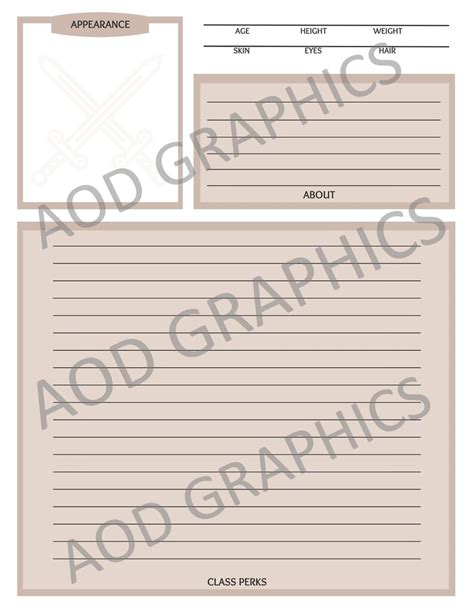 Dnd 5e Character Binder Printable Sheets Dungeons And Etsy Uk