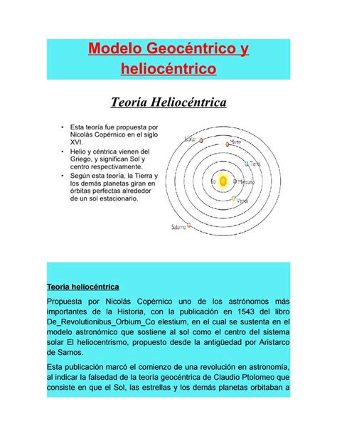 Descripcion Del Modelo Geocentrico XIli