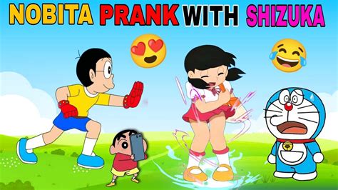 Shin Chan And Nobita Game Nobita Prank With Shizuka Funny Game