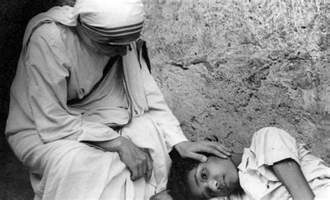 Mother Teresa Helping The Sick