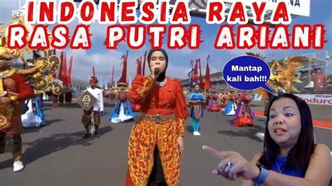 PUTRI ARIANI NYANYI INDONESIA RAYA DI PEMBUKAAN MOTO GP MANDALIKA YouTube