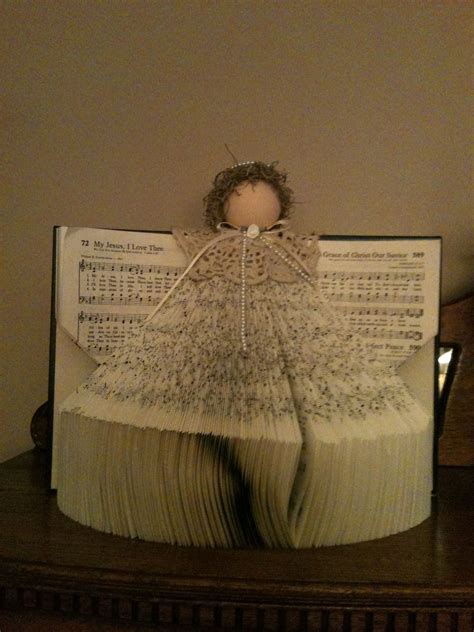 Angel Made From Old Hymnal Book Crafts Hymnal All Things Christmas