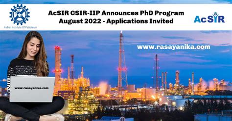 Acsir Csir Iip Announces Phd Program Applications Invited