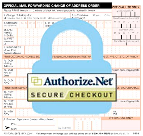 Postal Service Change Of Address Form Fillable Printable Pdf