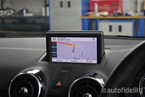 Touchscreen Integrated Satellite Navigation System With Rear View