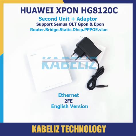 Jual ONU XPON HUAWEI HG8120C HG8321R ONT NON WIFI SUPPORT ALL OLT